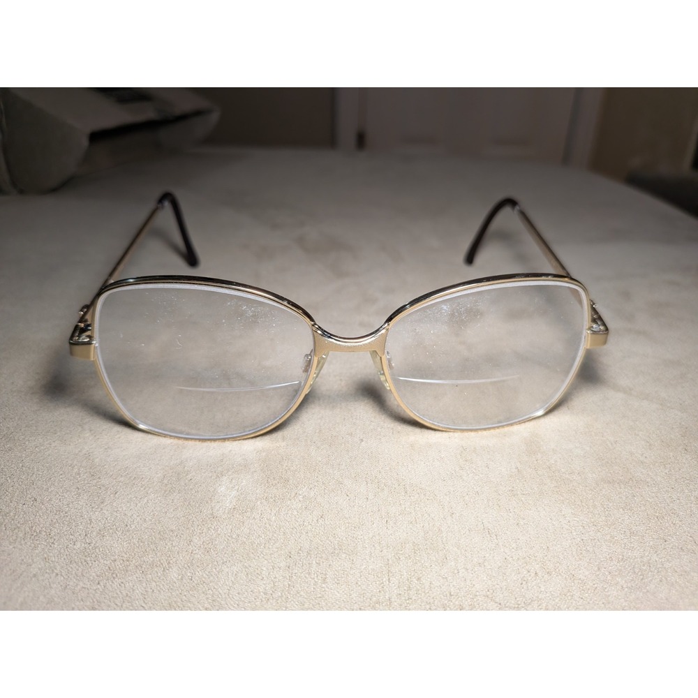 Liberty Optical Vintage Oval Gold Oversized Eyeglasses Frame Model LO60-64 Z87